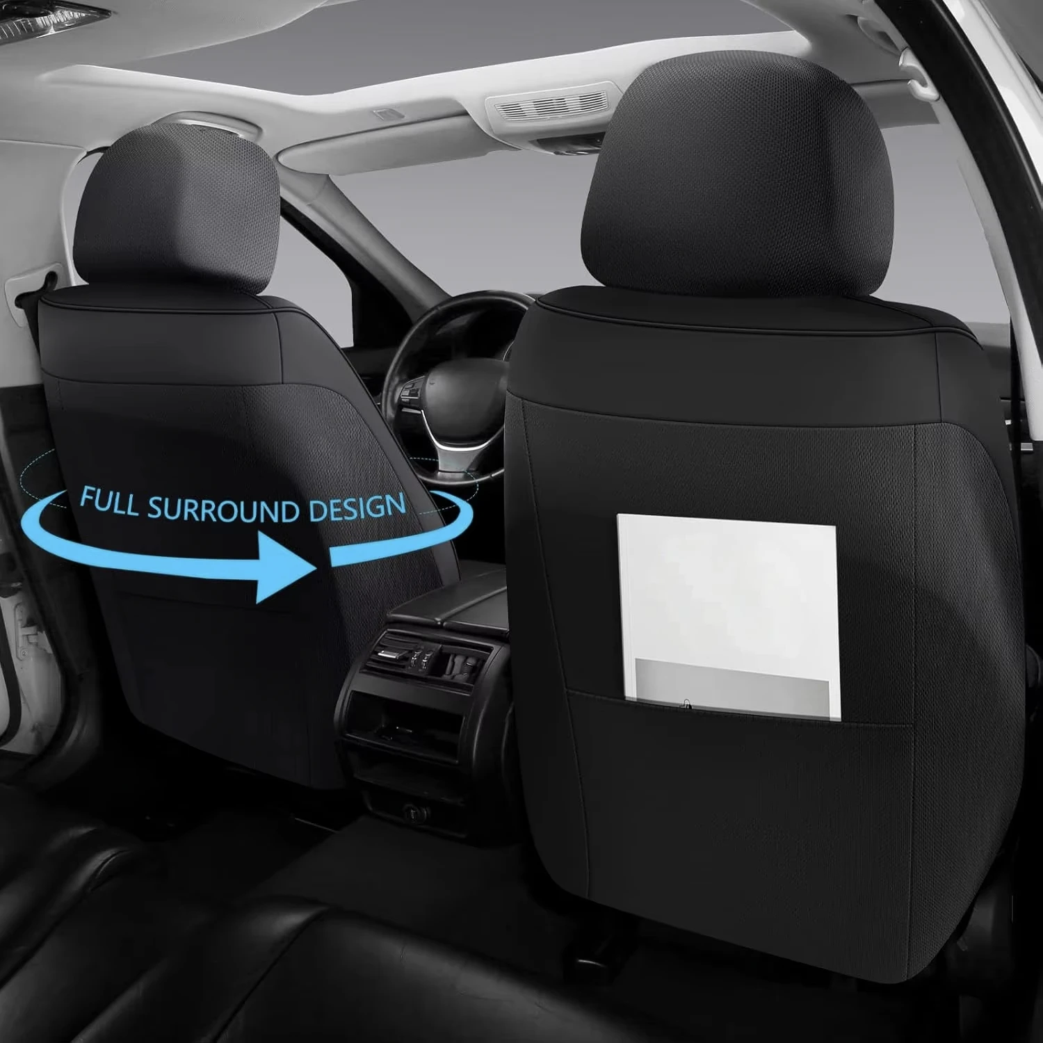 Wholesale Universal Faux Leath - Leather Car Seat Covers Full Set Universal recension och pris