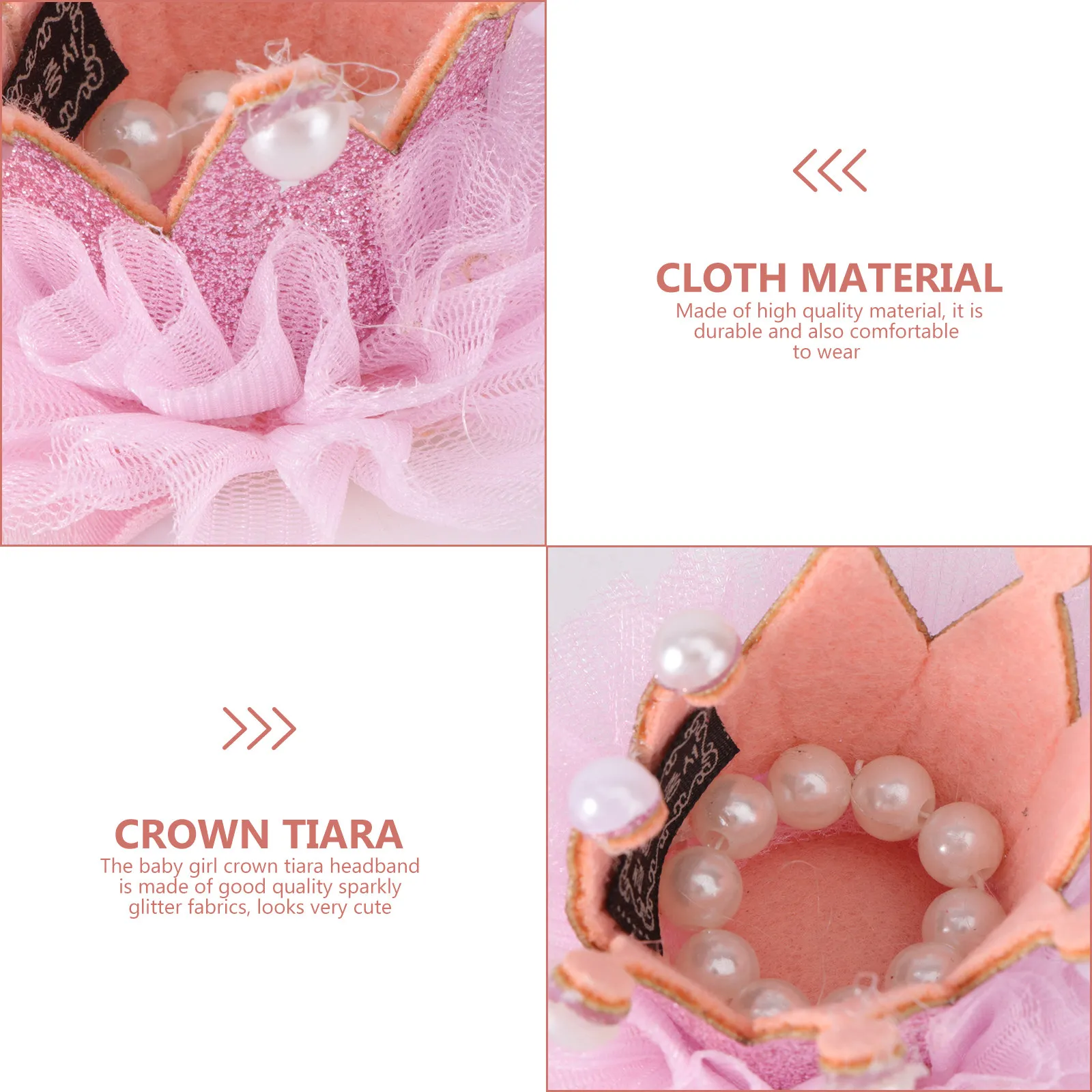 

Sparkle Crown Hairband for Stretchy Comfortable Elastic Headband for Birthday Pictures Dress Up Events