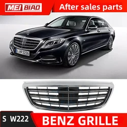 For Mercedes BENZ  Grille W222 S Class  S600 S500 With Acc Wihtout  Camera Hole Front Middle Net Car Auto part Oem A 2228801683