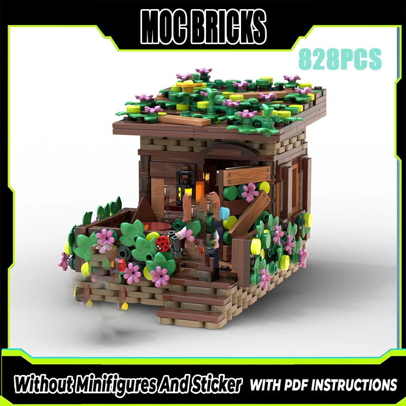 Exquisite new product MOC building block model forest wooden house technology modular children's toy DIY assembly set