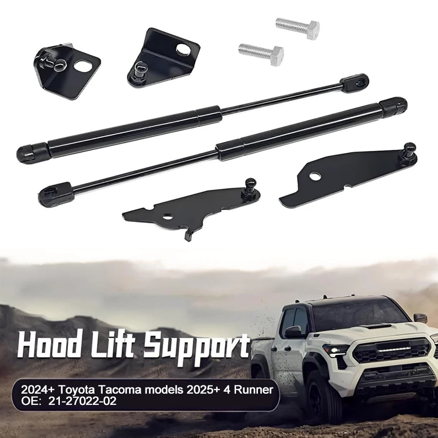 

Hood Struts for Toyota Tacoma 24 25+ Hood Lift Support No Drill Front Gas Springs Shocks with Toyota Tacoma Lift Supports