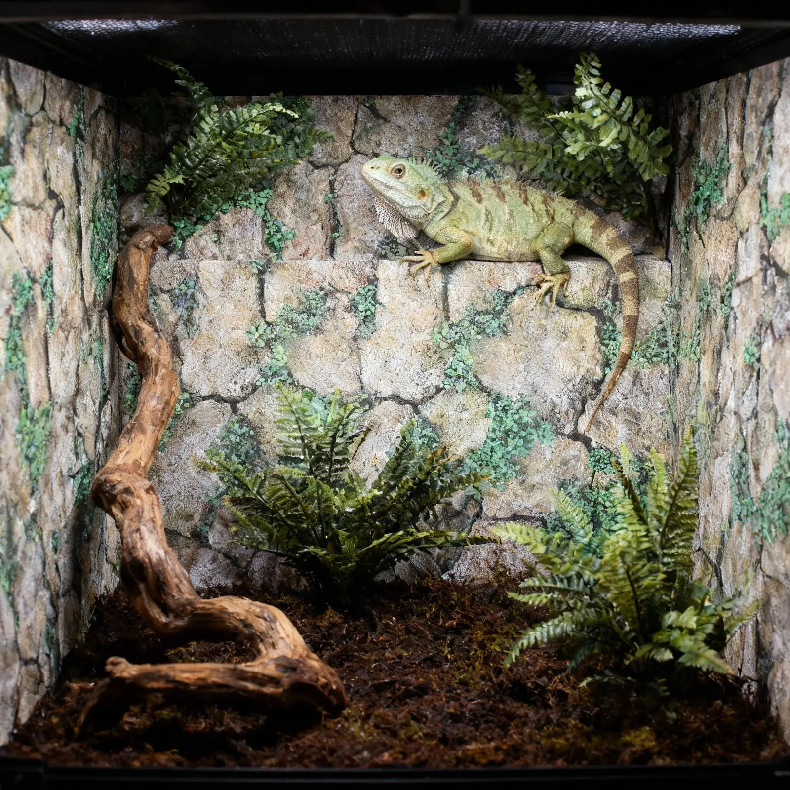 Reptile Tank Rocks Pattern Wallpaper Thickened Self-Adhesive Background Sticker Terrarium Decal Pet Box Wall Decor Reptile Case - view 6