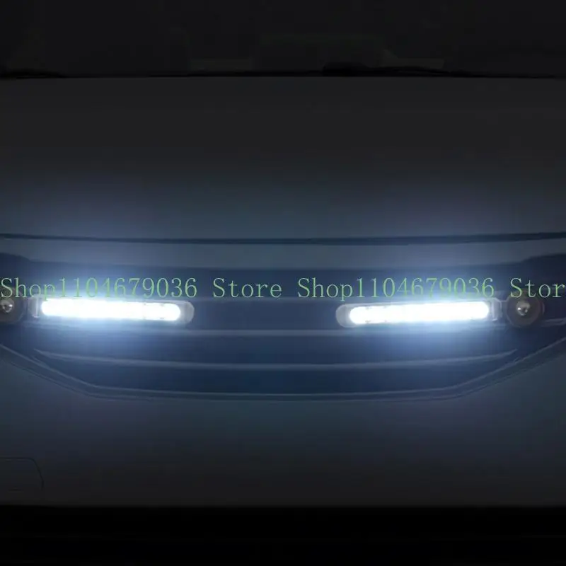 652F this LED Wind Powered Daytime Running Light Increase Nighttime Driving Safety