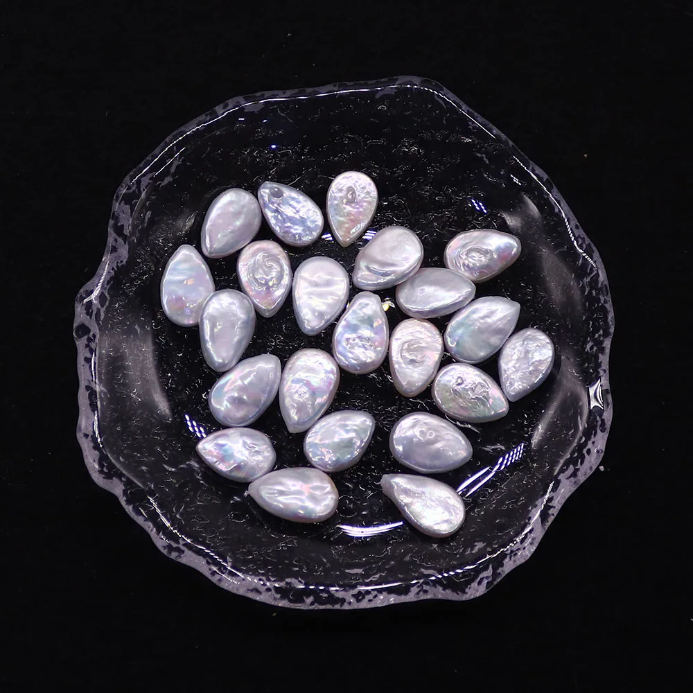 

Natural Freshwater Pearl Water Drop Shape Beads White Nonporous Pearl Loose Bead DIY Making Necklace Bracelet Accessory 1pc/pack