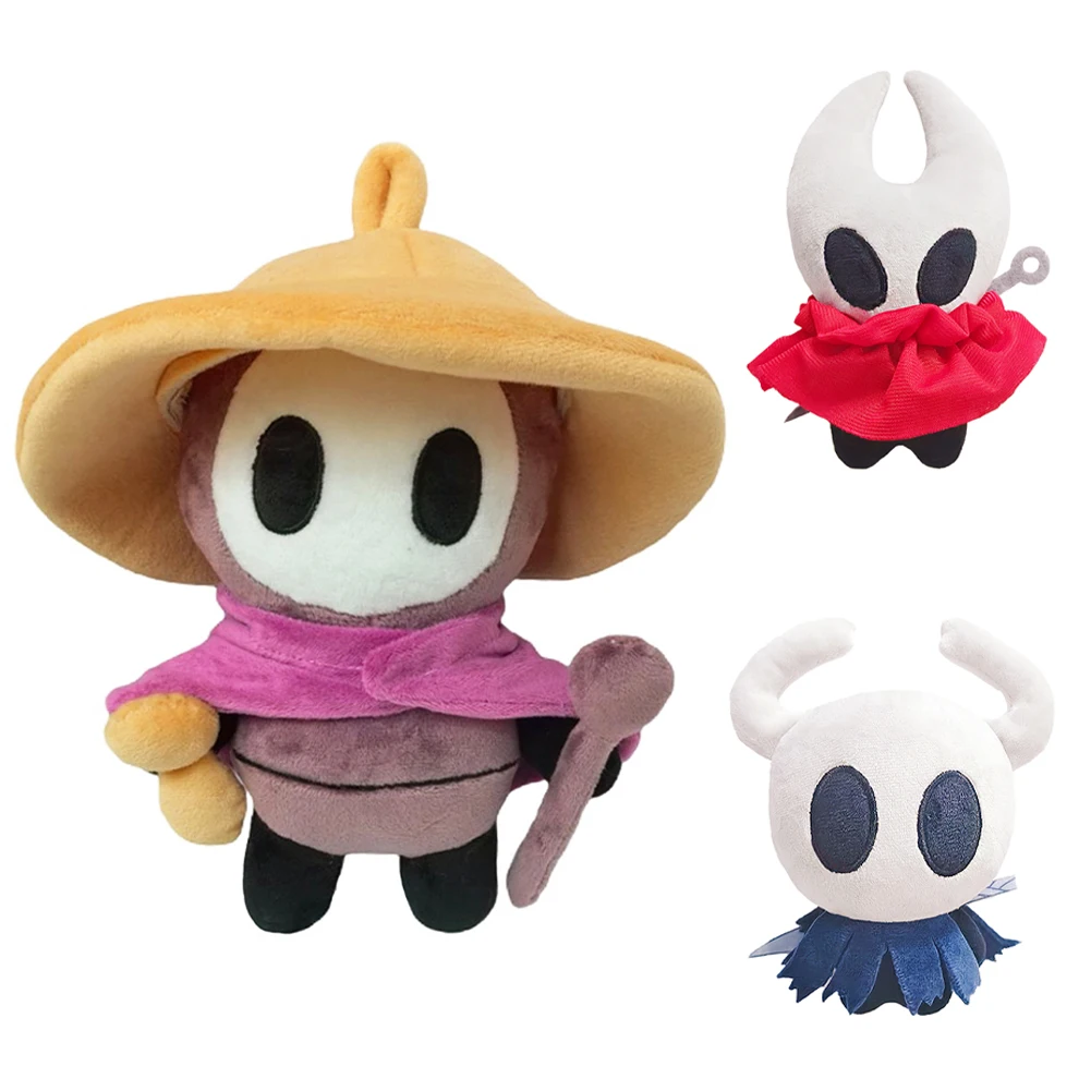 Hohle Silksong Plüschtier Hornet Figur Stofftier Puppe Spiel Little Sherma Knight Plüschtiere Rucksack Anhänger Jungen Kinder Geschenke