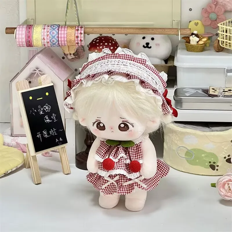 The new 20cm baby clothing "Cream Cherry Pie" set of cotton doll dress-up clothes is a super cute doll set