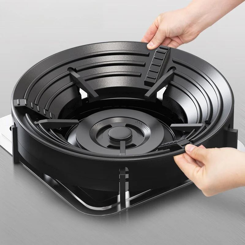Universal 8 Openings Kitchen Gas Wok Ring Stove Burner Covers Holder Wok Support Rack Anti-Slip Windproof Gas Stove Accessories