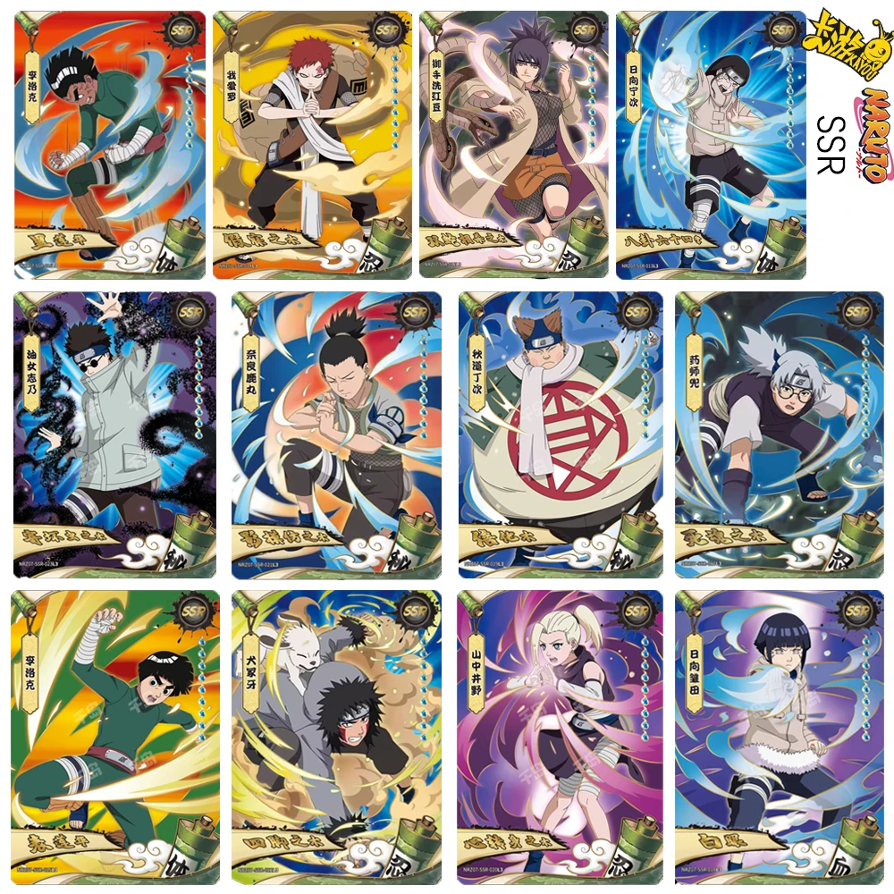 

KAYOU Naruto SSR Uzumaki Uchiha Sasuke Haruno Sakura Hatake Kakashi Namikaze Minato Collectible cards boys' holiday gifts