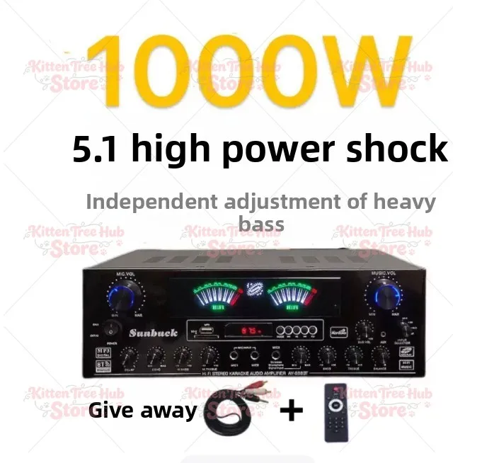 KA-8900 High-Power Power Amplifier Balanced Adjustment Audio Card Amplifier