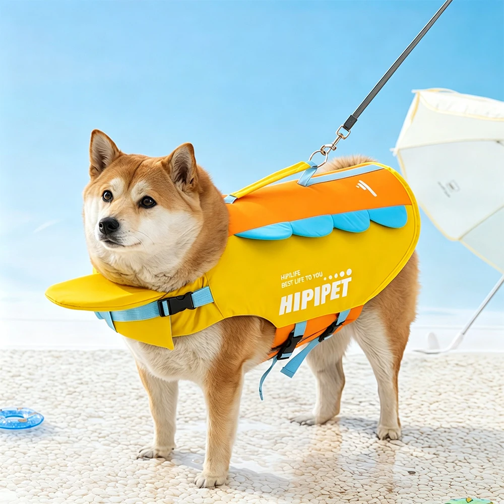 1-2 unidades de chaleco salvav - Dog Life Jacket Vest Buoyancy Handle reseña y precio