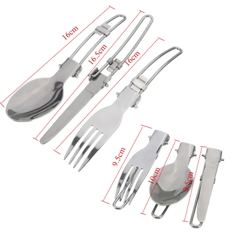 Outdoor Portable Camping Cookware Set Pot Mini Gas Stove Sets Nature Hike Picnic Cooking Set With Foldable Spoon Fork Knife Cups