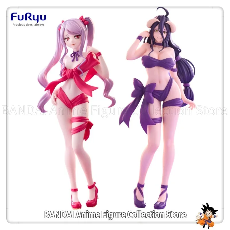 Original FuRyu BiCute Ribbons OVERLORD Shalltear Bloodfallen / Albedo Toys Model Decoration Gift Collection
