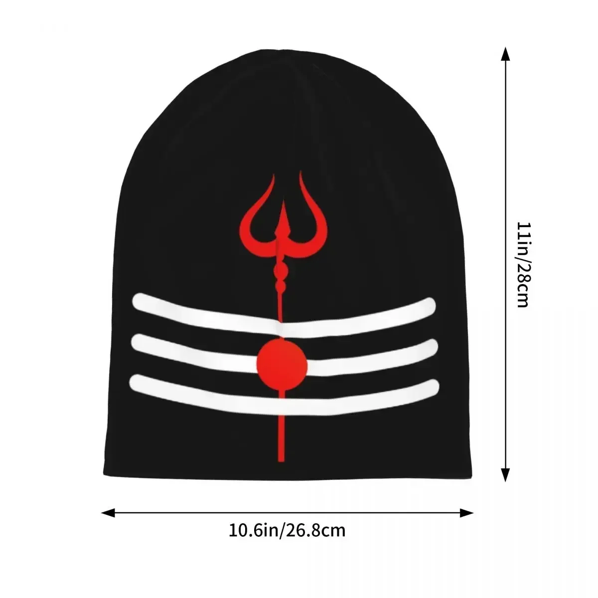 Shiva Hindu God India Lingam Shiva Trishul Unisex Adult Beanies Caps Knitting Bonnet Hat Warm Hip Hop Autumn Winter Skullies Hat