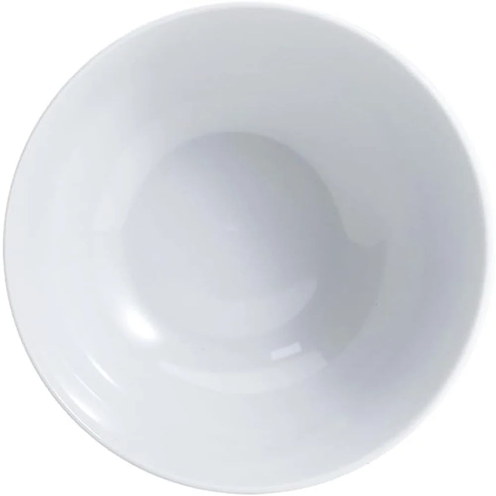 16 عبوة من أوعية كوبيه من البورسلين الأبيض الآمن للميكروويف، أوعية عميقة قابلة للتكديس من الدرجة التجارية، حساء سلطة الحبوب، نودلز الحبوب، سهلة التنظيف