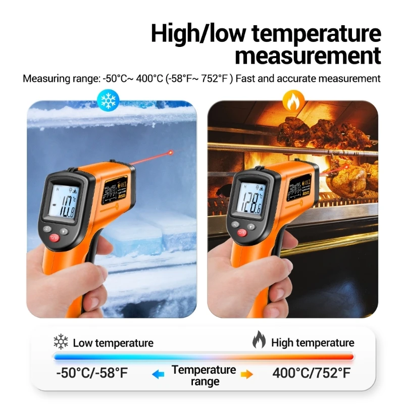 Easy to Use Temperature Reader Quick Thermometer Plastic for Kitchen or Home