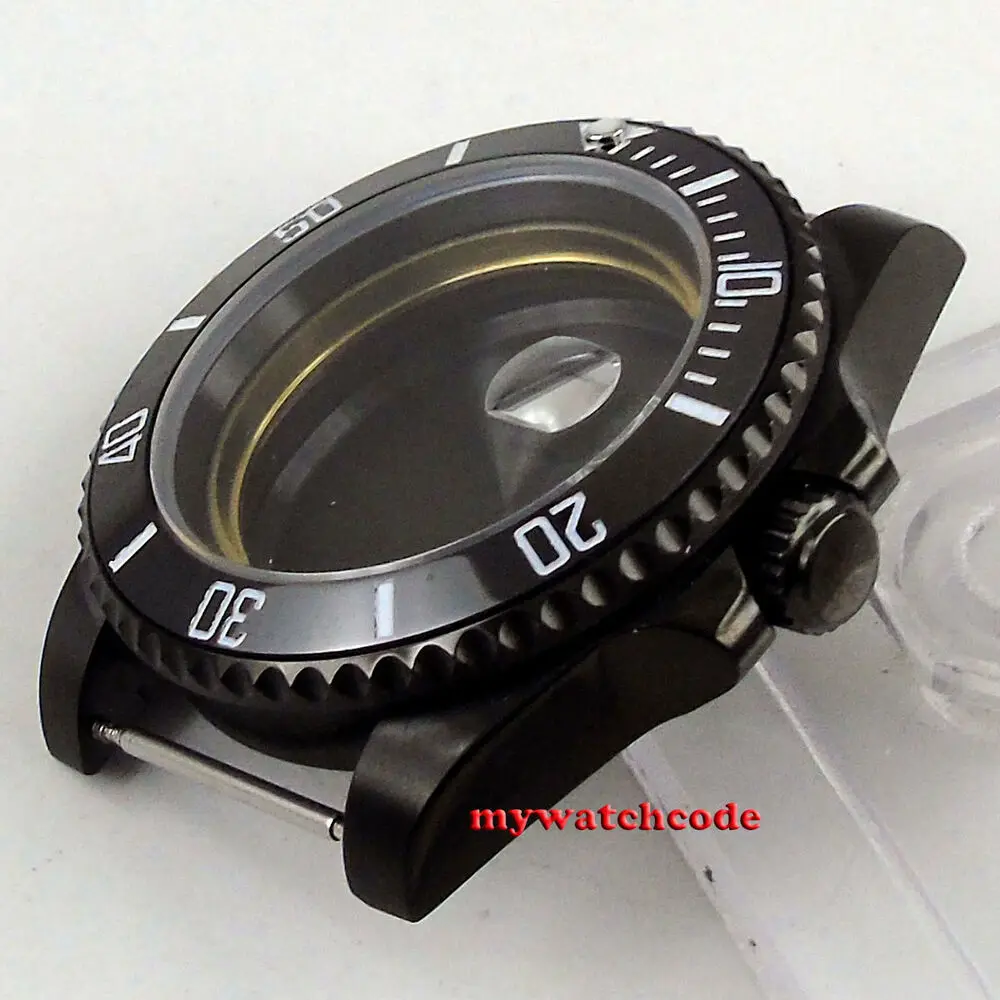 40Mm Sapphire แก้วเซรามิค Bezel PVD นาฬิกา Fit Eta 2824 2836การเคลื่อนไหว