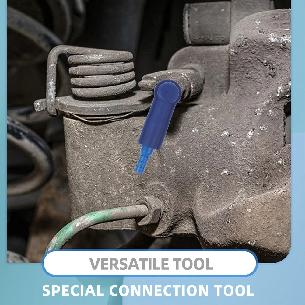 

2Pcs Brake Oil Bleeder Hose Replacement Tool Stable Durable Brake Fluid Connector Car Accessory Pump Connector