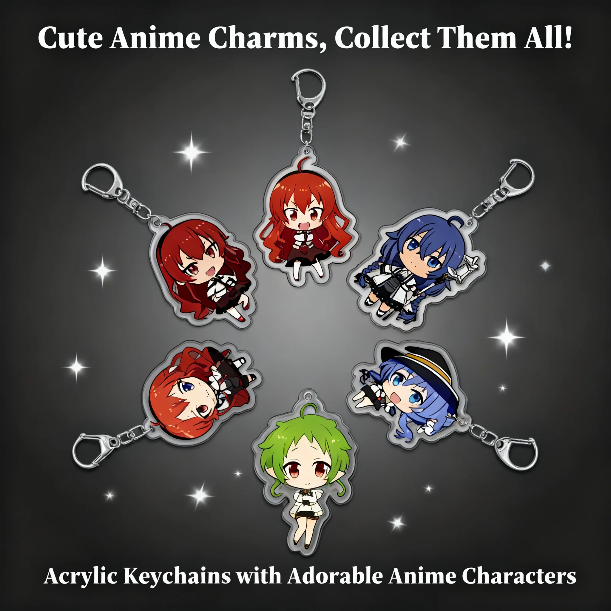 

Anime Keychain Jobless Reincarnation Keychain New Keychain Backpack Pendant Dropshipping Anime Merchandise Anime Accessories