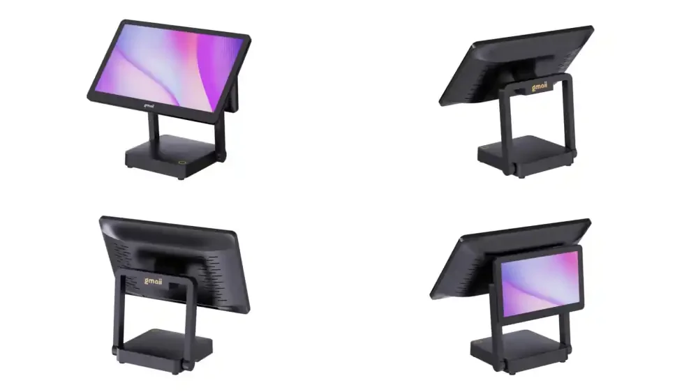 S41 Ultra Thin Plastic Capacitive Touch Screen POS System Windows GMS Compatible Cash Register 1920x1080 Resolution