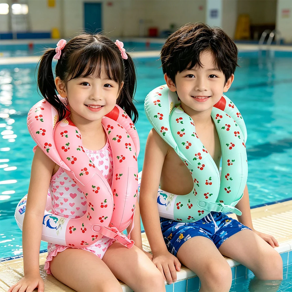 1Pcs Pool Float Swim Vest Inflatable Swimming Ring Swim Tube Pool Accessory Summer Water Sports Swimming Circle Swim Float ﻿ ﻿