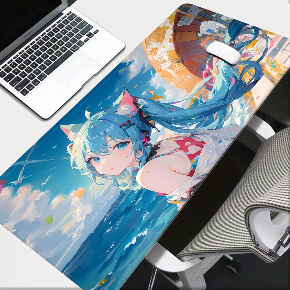 H-Hatsune Anime M-Miku Mousepad New Gamer Speed Mice Retail Small Rubber Mousepad Size for big CSGO Game Desktop PC Laptop