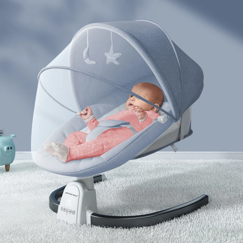 Electric Adjustable Babies Swing Chair Baby resting chair Bluetooth Remote Control Baby Rocker Baby Crib Newborn Sleep Cradle