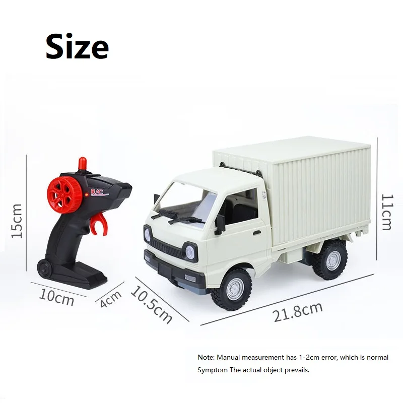 WPL D12 Rc Auto Simulatie Drift Klimmen Truck 1:10/1:16 Led Licht Cargo Rc Elektrisch Speelgoed Model voor Jongens Kerst Verrassing Geschenken