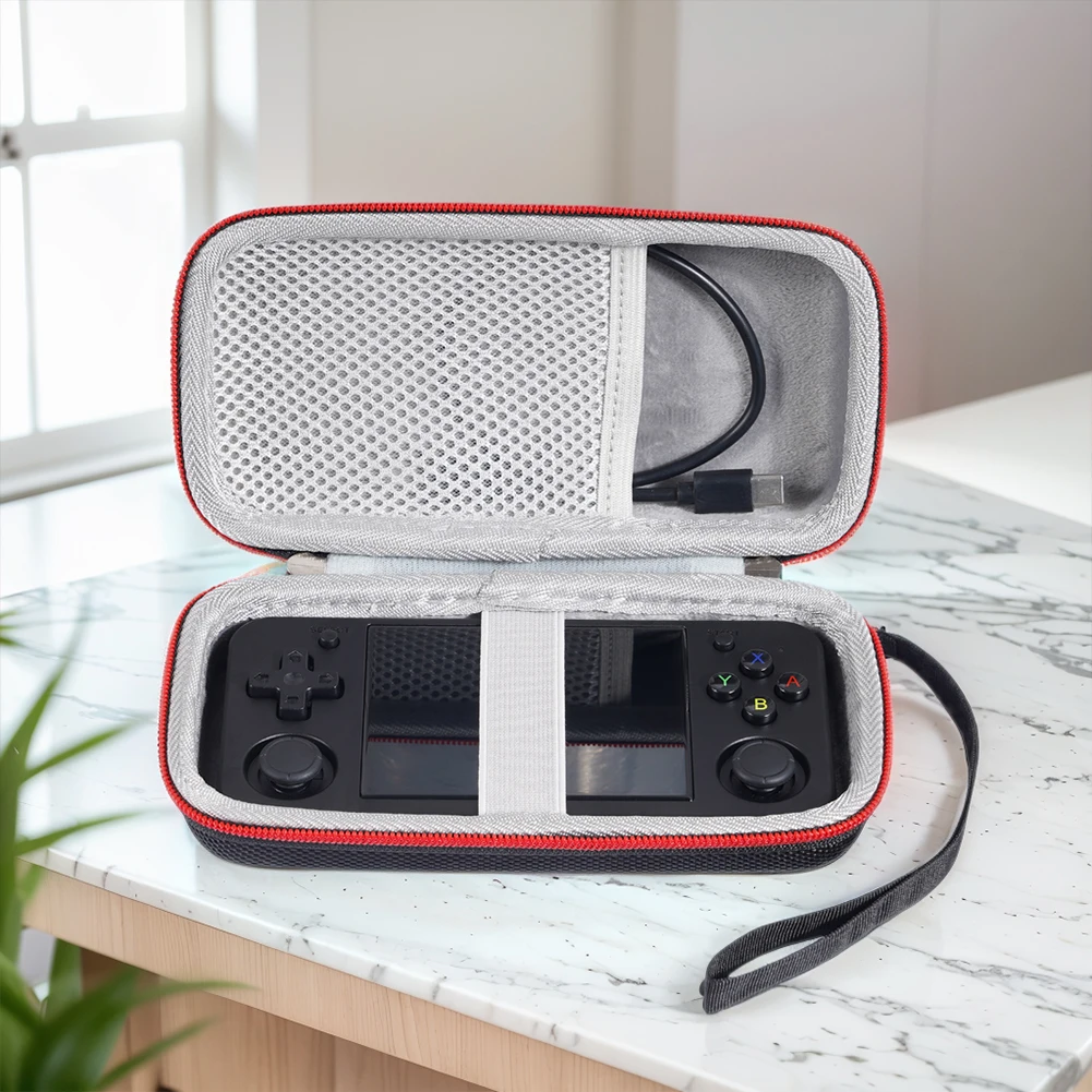 

Hard Carrying Case Anti-Scratch Portable Storage Bag Anti-Drop with Mesh Bag for Anbernic RG35XX H/RG353M Handheld Game Console