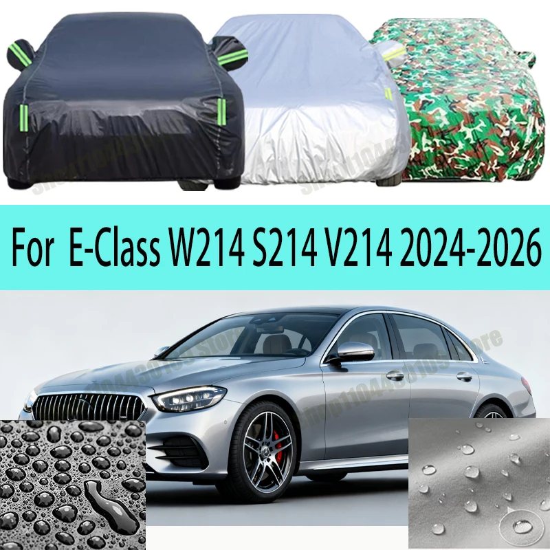 

For Mercedes-Benz E-Class W214 S214 V214 2024-2026 Waterproof Summer Sun Shade Anti-UV Winter Rain Snow Prevent car cover