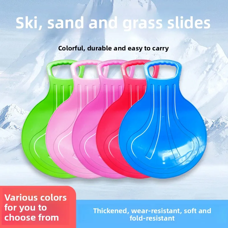 

Outdoor Winter Sports Snow Skiing Pad Sled Sledge Skiing Board Outdoor Thicken Plastic Sand Grass Sleigh Snow Luge