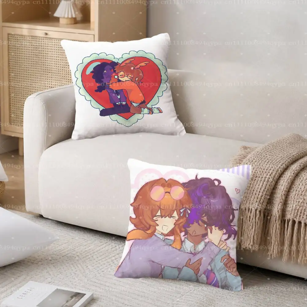 Squiddo Ashswag G-Glitch Duo Throw Pillow Case Pillowcase Cover Living Room Couch Cushion Case Home Decor