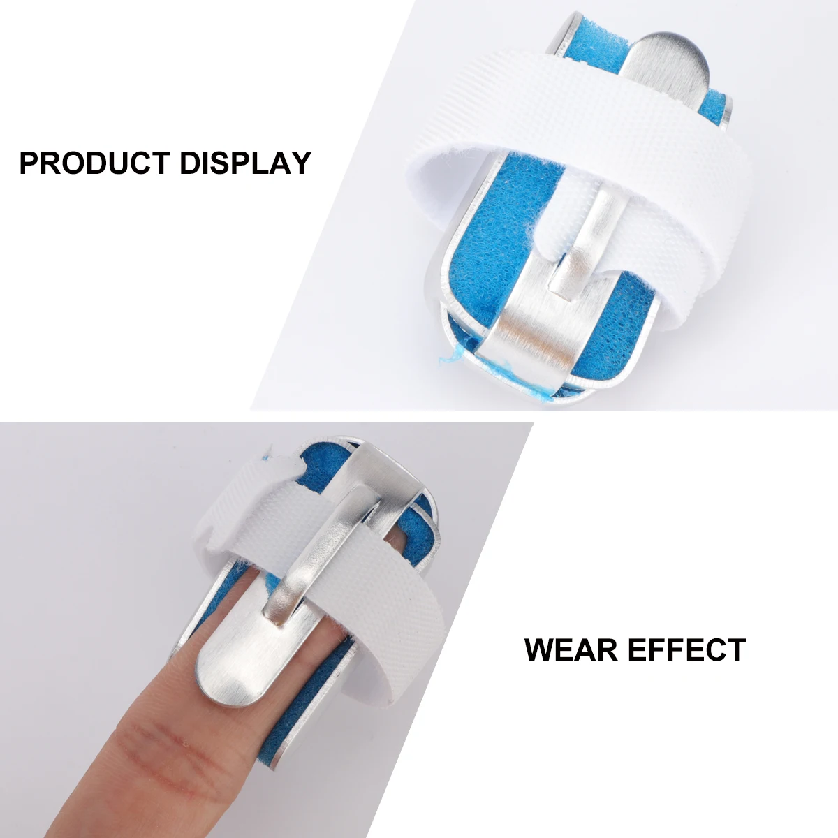 3-teilige Fingerschiene aus Aluminiumlegierung, Befestigungsbandage, Stützschutz für Daumenauslöser, Schlägel, Bruch, Verstauchung, Arthritis, Sehnenentzündung