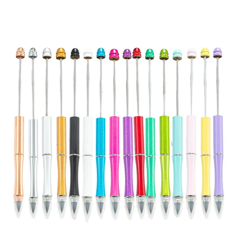 16Pcs Metal Beaded Pencil Beaded Endless Pencils For Kid Positive Posture Writing School Supplies