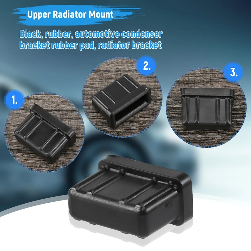 17111712911 Rubber Engine Upper Radiator Mounts For BMW E32 E38 E34 E39 735I 1988-1992 740I 1993-1994 750IL 1988-1994-AT35