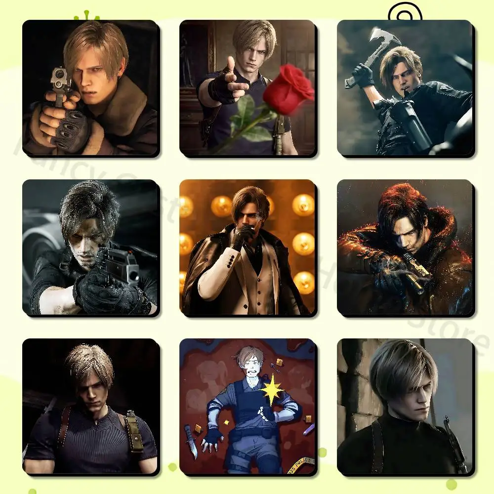 L-Leon Cool K-Kennedy Cute Cartoon Anime Refrigerator Magnets Soft Magnetic Heat Transfer Refrigerator Magnets Gift
