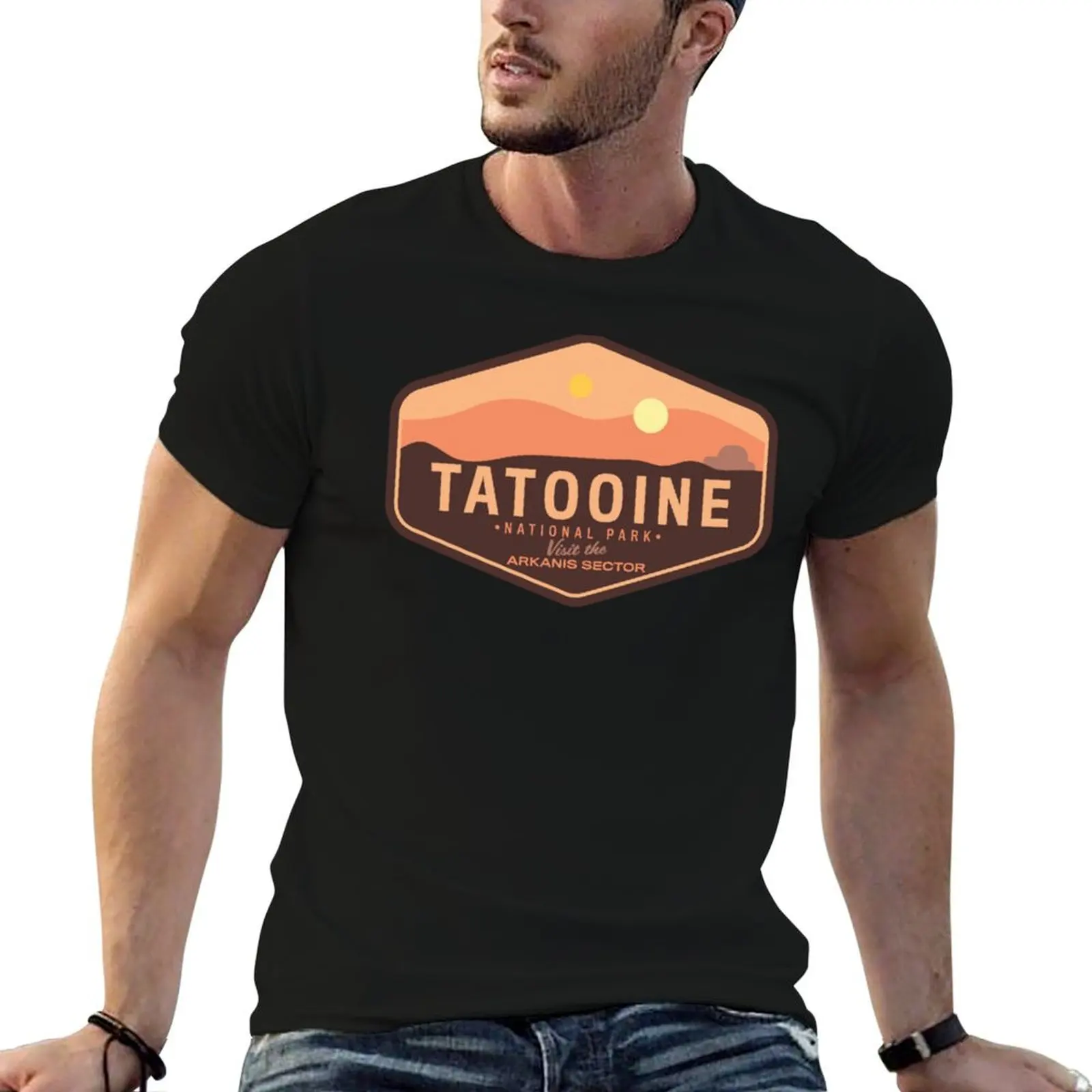 Tatooine T-Shirt Simple Graphic Design T-Shirt