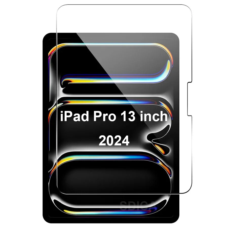 For iPad Pro 13 inch 2024 M4 Tempered Glass Screen Protector 7th Generation A2926 A3007 Tablet Anti Scratch HD Protective Film