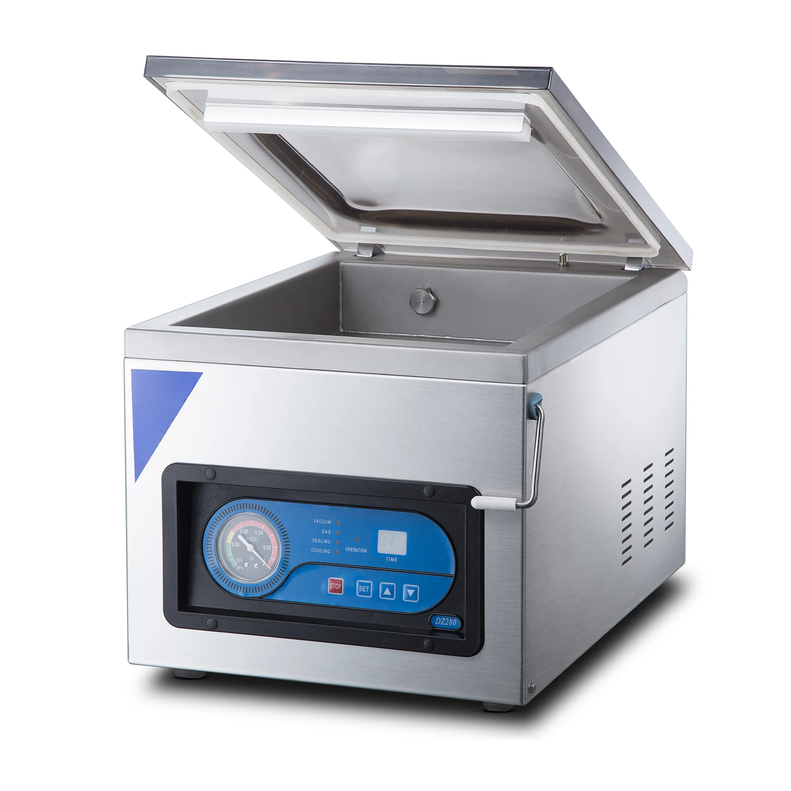 Máquina de sellado al vacío para embalaje de carne de bolsas de plástico, sellador al vacío de alimentos multifuncional comercial, máquina de envasado al vacío para carne