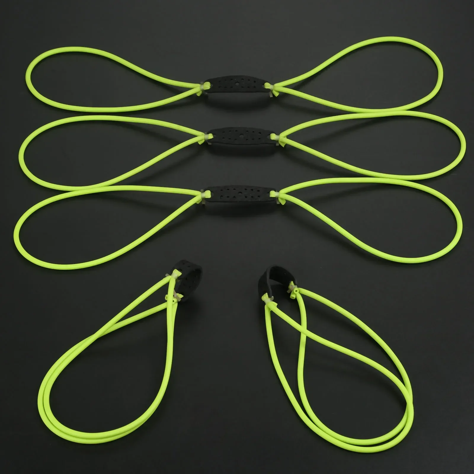 SURIEEN 5Pcs Strong Powerful Slingshot Rubber Band Hunting Catapult Elastic Band Replacement Practical Fitness Bungee Tube 1636