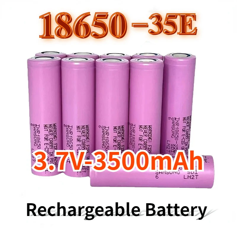 

18650 battery 3500mAh rechargeable 25A discharge 3.7V18650 35E lithium battery suitable for screwdriver flashlight electric toys