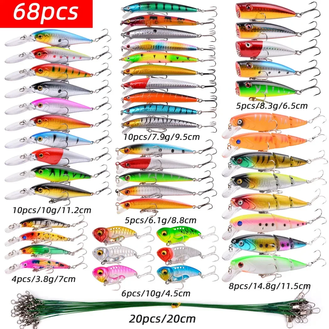 Mix Fishing Lure Set Mini Trout Floating Swing Crank Bait Crazy Swing Artificial Bionic Crank Hard Bait Pencil Bait