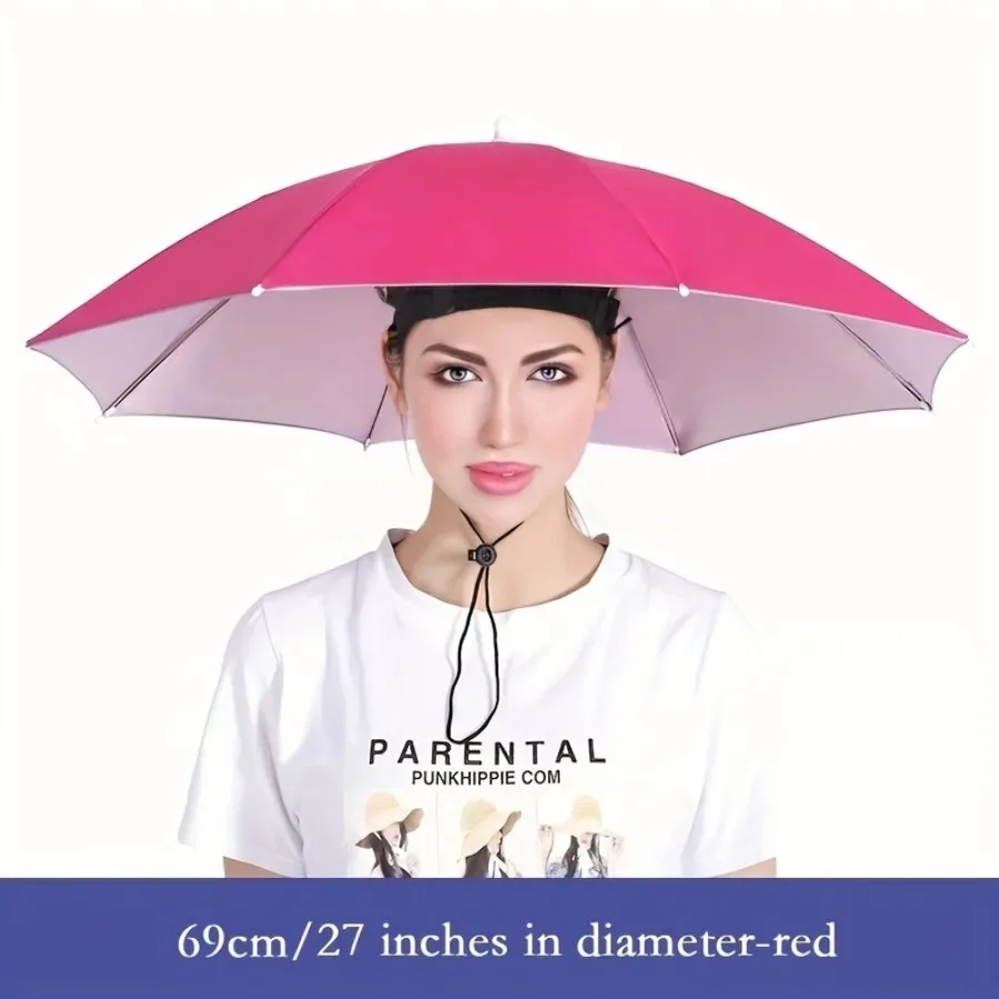 

1Pc,Foldable Outdoor Umbrella Hat Women Men Fishing Headwear Sun Cap Camping Fishing Headwear Cap Beach Head Hats