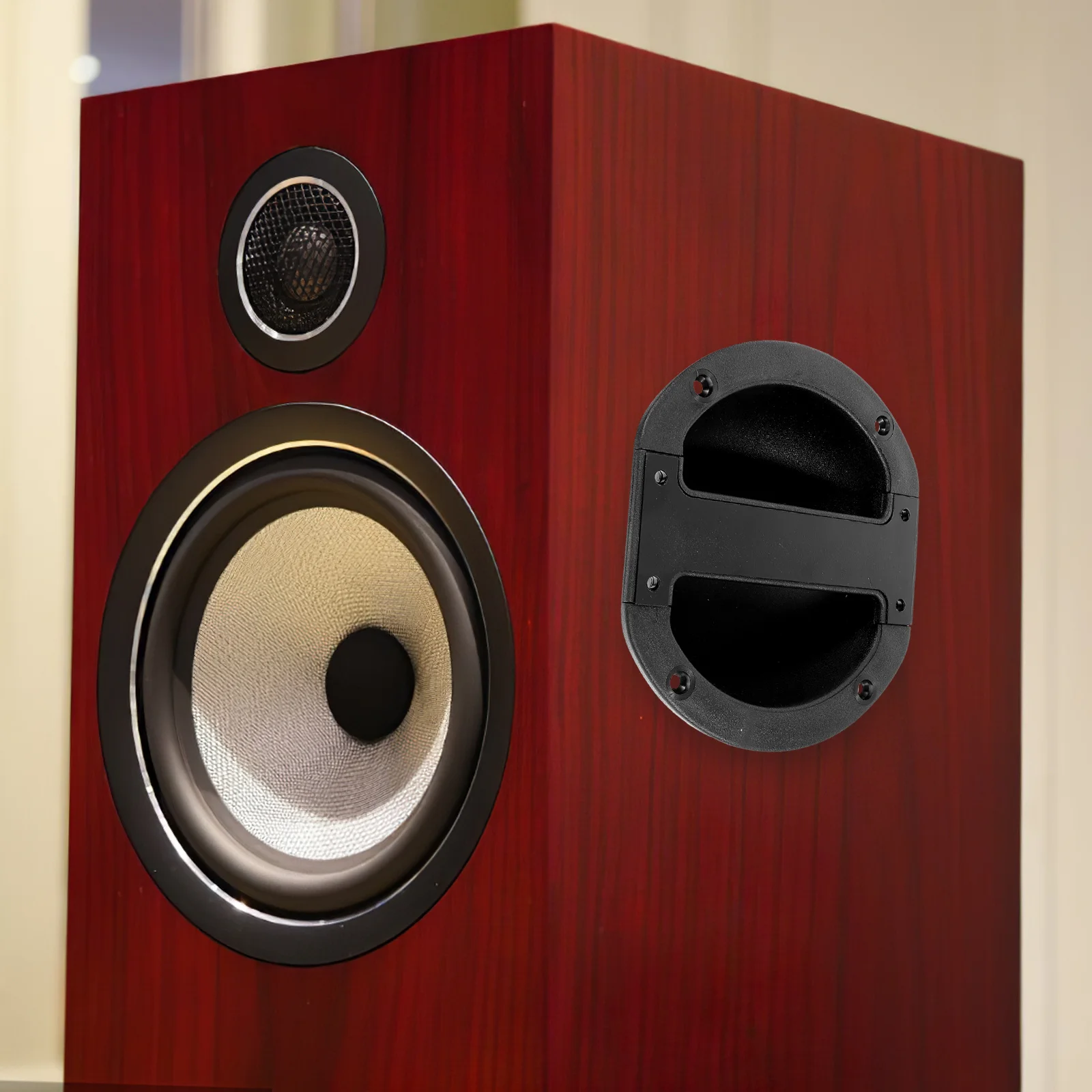 

Recessed Door Handle Round Speaker Handle Flush Mount Durable Portable Audio Accessory Heavy Duty Recessed Pulls Replacement