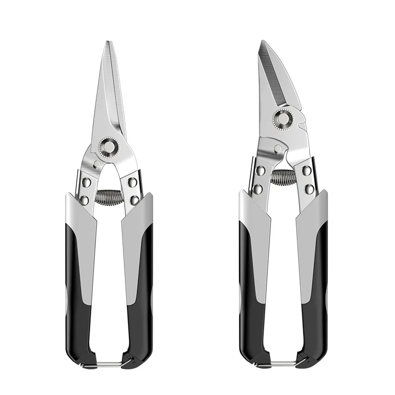 Professional Industrial Shears:Stainless Steel Scissors Tin Snips for Metal Sheet & PVC Pipe Cutting