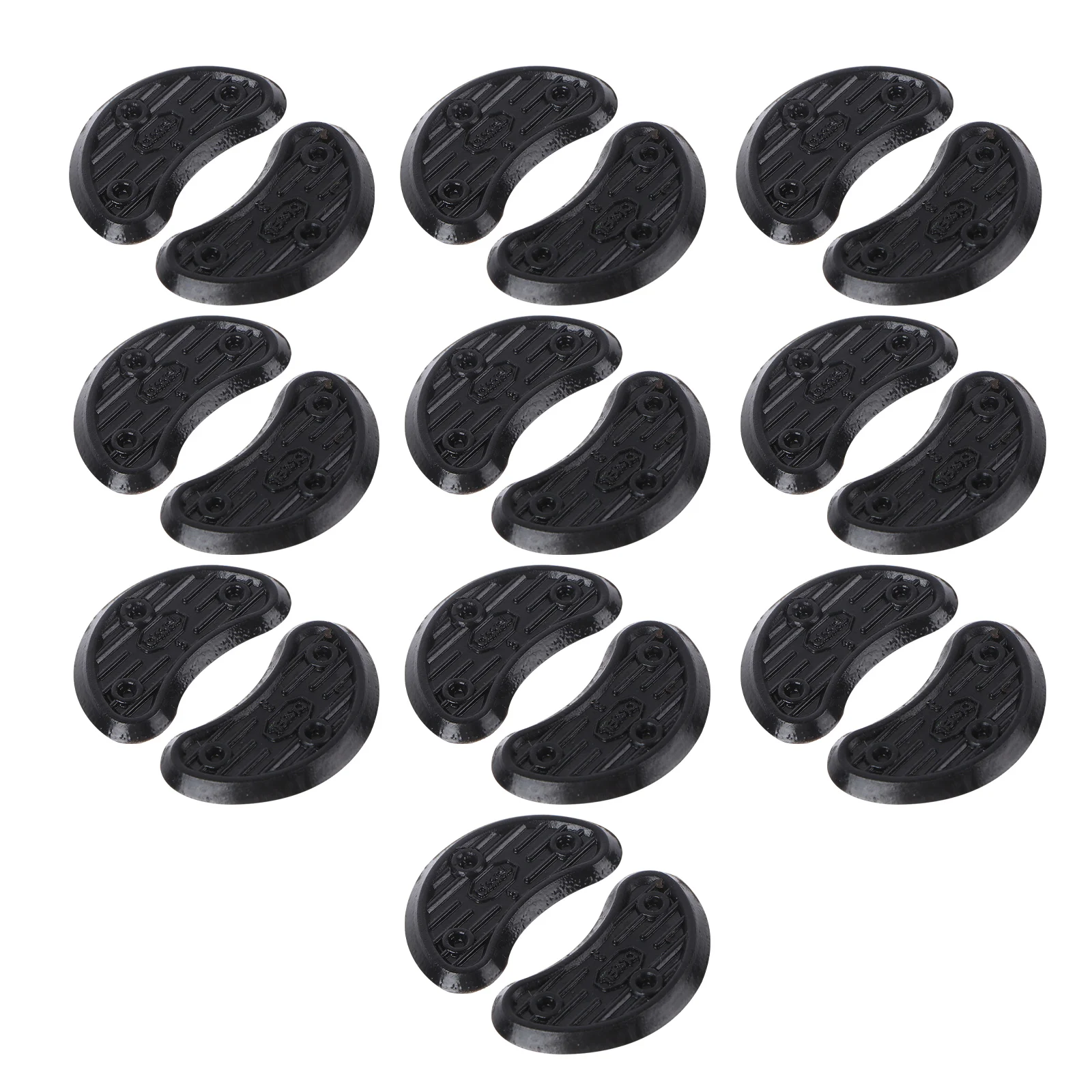 

10 Pairs Non Slip Sole Protectors Black Anti Slip Stickers Shoe Grips Ideal Shoes Boots Sandals Repair Pads Wear