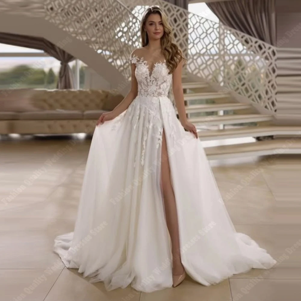 

Sweetheart Collar Women Wedding Dresses Off Shoulder Bride Gowns Mopping Length Engagement Banquet Vestidos De Noivas Customized