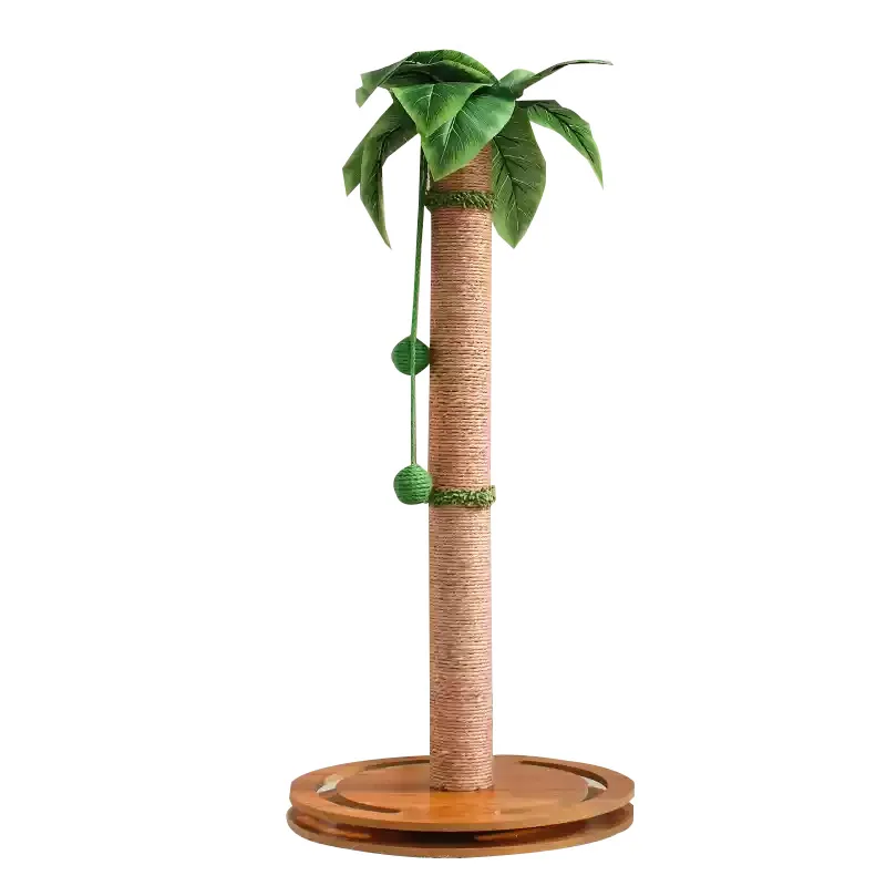 

Hemp rope scratching board toy climbing frame paw integrated raised huge extra large vertical cat scratching column
