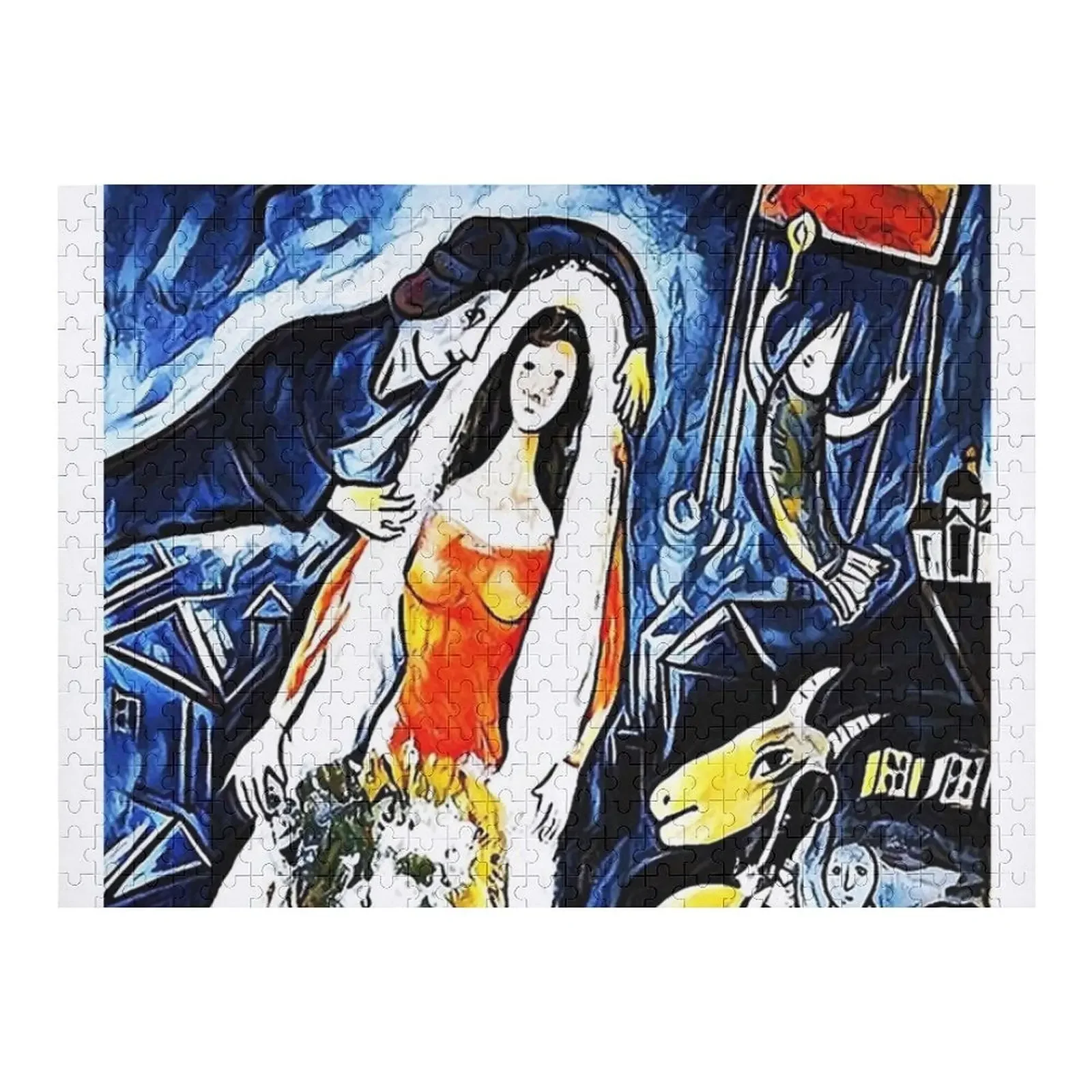 

Museum of Chagall La Mariee Poster Jigsaw Puzzle Personalised Jigsaw Diorama Accessories Puzzle