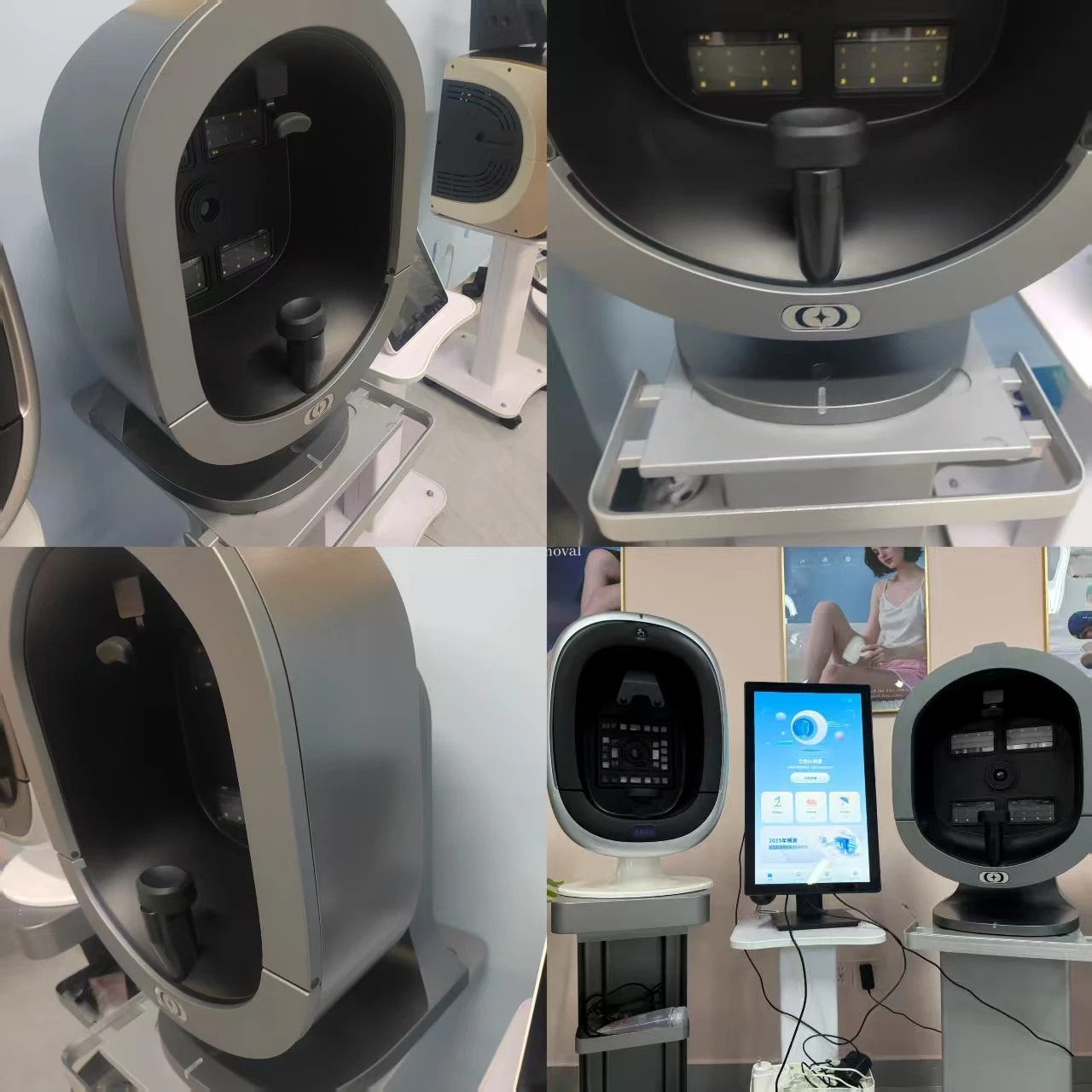 3D Skin Scanner Care Facial Analyzer Monitor Machine Magic Mirror Portable Testing English Detector Face Camera Test Analysis