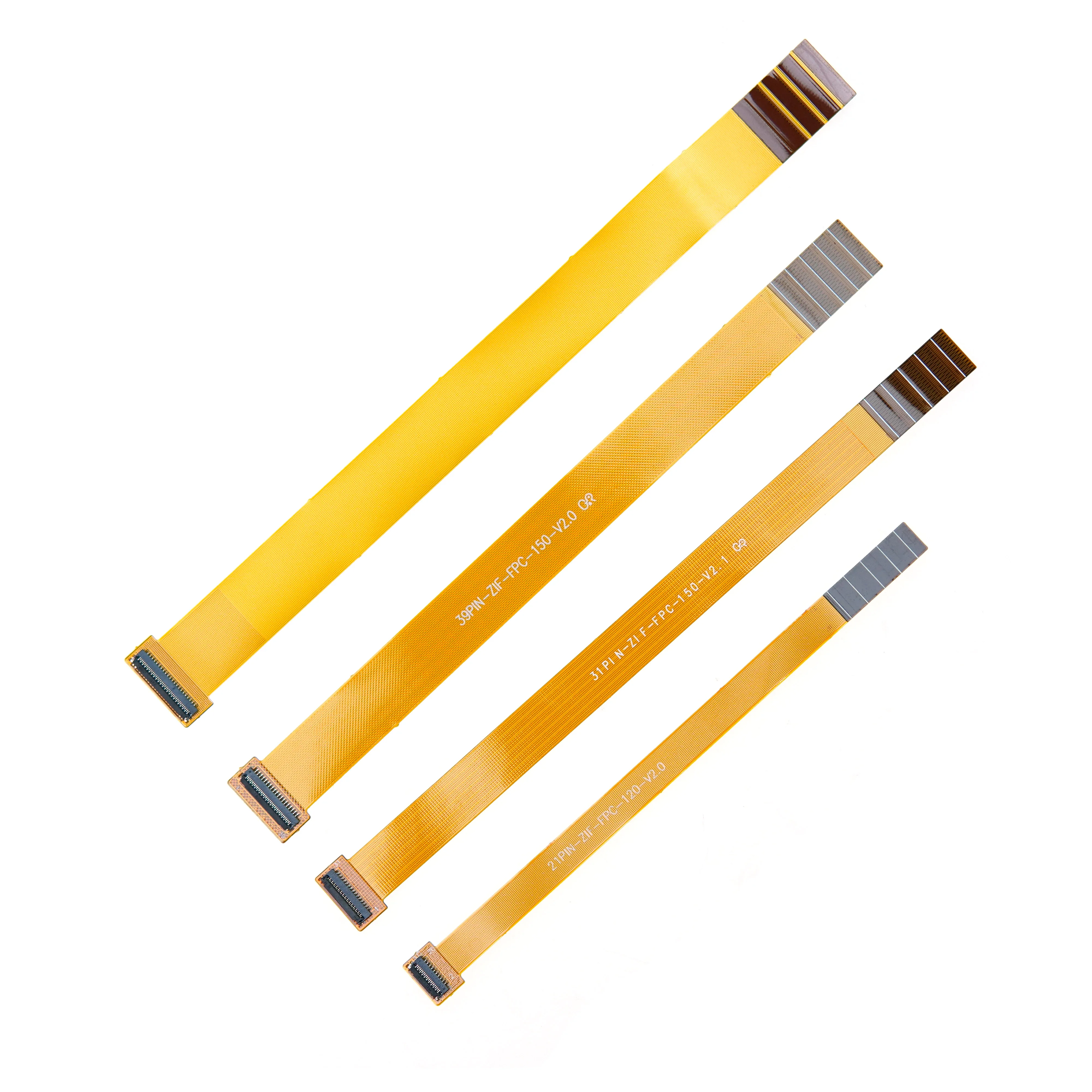 

FPC FFC cable 0.3MM Pitch Type B Flat Flexible Cable 21P 31P 39P 45P Testing FPC With Connector